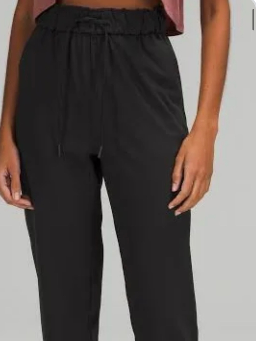 lululemon athletica Black Drawstring Paperbag Joggers